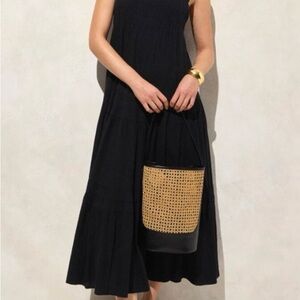J. Crew airy gauze tiered maxi dress